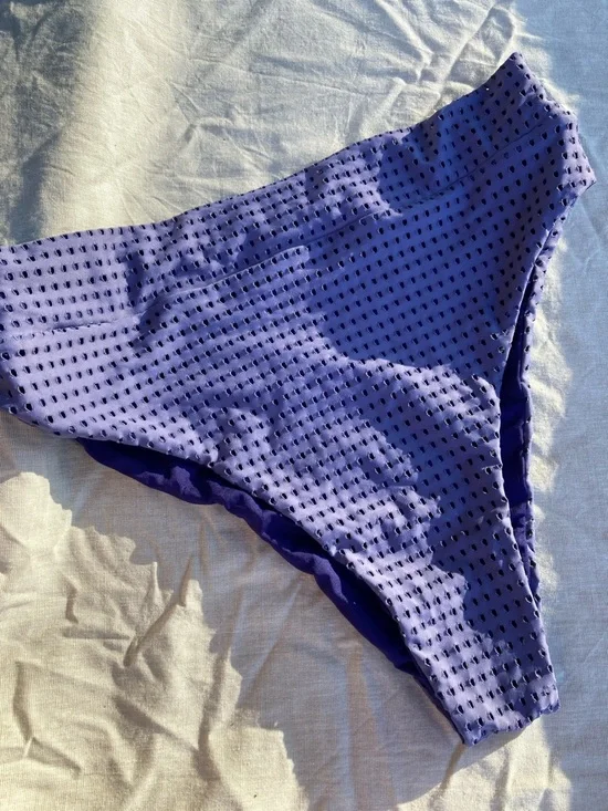Acacia periwinkle mesh G Land high cheeky swim bottom XL - Picture 2 of 3